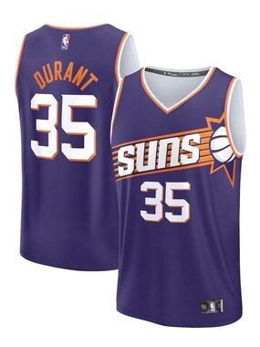 NBA Kevin Durant Phoenix Suns Youth Jersey Purple Fast Break  NWT